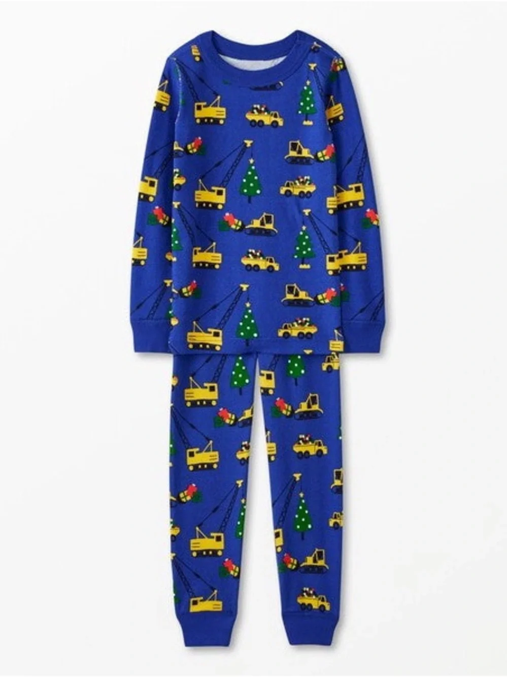 Hanna Andersson Long John Pajama Set in Christmas Crew size 5